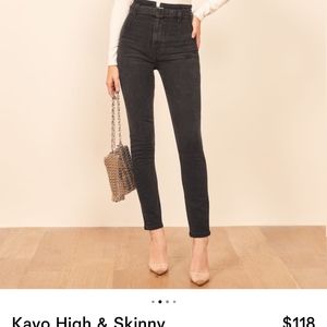 Reformation Kayo High & Skinny NWT